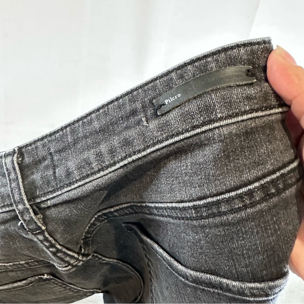 PILCRO ANTHROPOLOGIE Women’s Size 28 Denim Jeans High Rise Flare Stretch Ankle - Picture 11 of 15